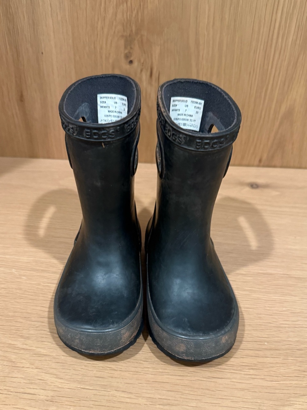 Bogs Black Toddler Rainboots